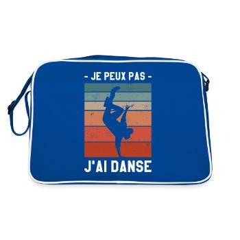 Je Peux Pas J'ai Danse Danseur Danser - Sac Retro - bleu/blanc - Dos