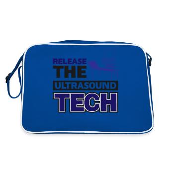 Release The Ultrasound Tech - Retro Bag - blue/white - Back