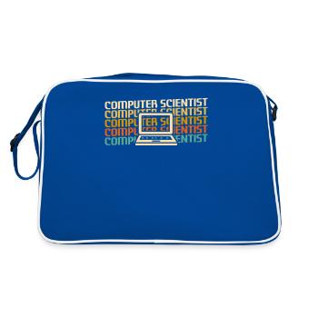 Retro Computer Scientist Information - Retro Bag - blue/white - Back
