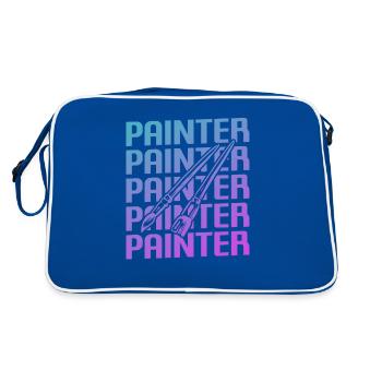 Peinture Retro Painter - Sac Retro - bleu/blanc - Dos