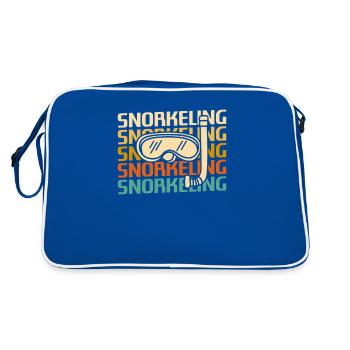 Retro Vintage Classic Snorkeling Snorkeler - Retro Bag - blue/white - Back