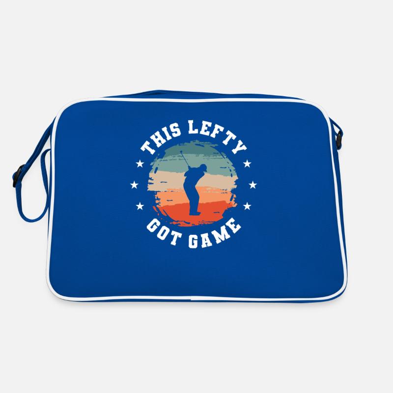 This Lefty Got Game Golfer Golf Golfing Retro Bag