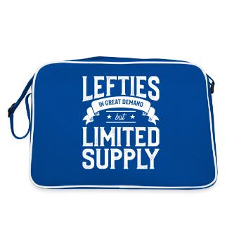 Lefties In Great Demand But Limited Supply - Retro Bag - blue/white - Back