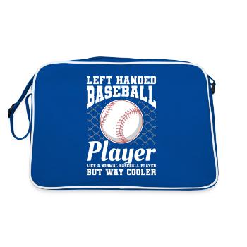 I'm The Left Handed Pitcher Your Coach Warned You - Retro Bag - blue/white - Back