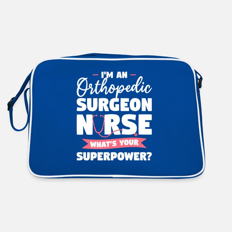 Ich bin eine orthopädische Chirurgin Krankenschwester Was ist Ihre Retro Tasche