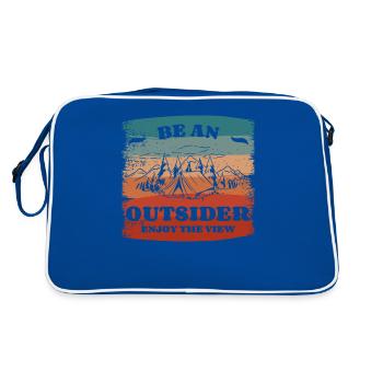 Soyez un outsider Profitez de la vue Bushcraft Camping - Sac Retro - bleu/blanc - Dos