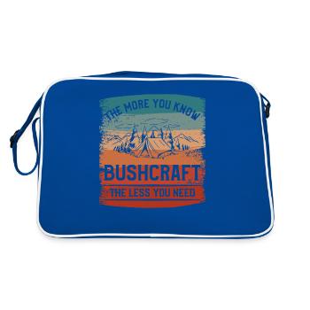 Plus vous connaissez le bushcraft, moins vous en avez besoin - Sac Retro - bleu/blanc - Dos