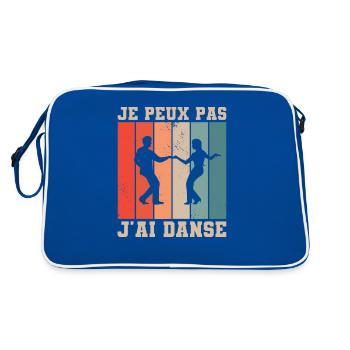 Je Peux Pas J'ai Danse Danseur Danser - Sac Retro - bleu/blanc - Dos