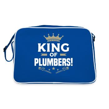 Roi des plombiers plombier plombier - Sac Retro - bleu/blanc - Dos