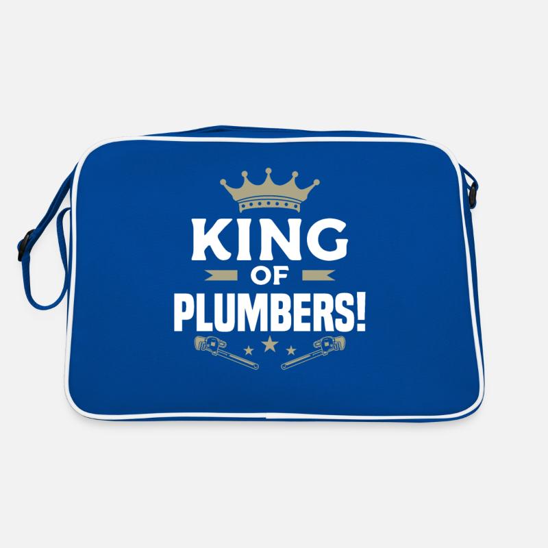 König der Klempner Klempner Klempner Retro Tasche