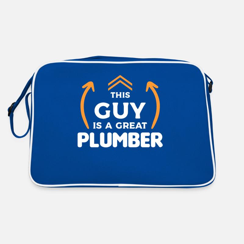 Dieser Typ ist ein großartiger Klempner Klempner Klempner Retro Tasche