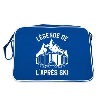 Legende De L'Après Ski Skieur - Sac Retro - bleu/blanc - Dos