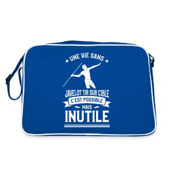 Une Vie Sans Javelot Tir Sur Cible C'est Possible - Sac Retro - bleu/blanc - Dos
