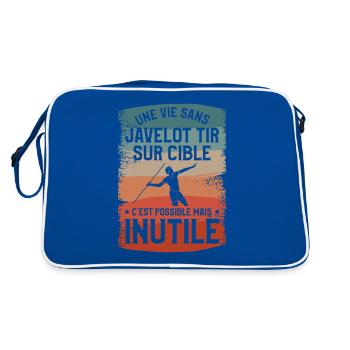 Une Vie Sans Javelot Tir Sur Cible C'est Possible - Sac Retro - bleu/blanc - Dos