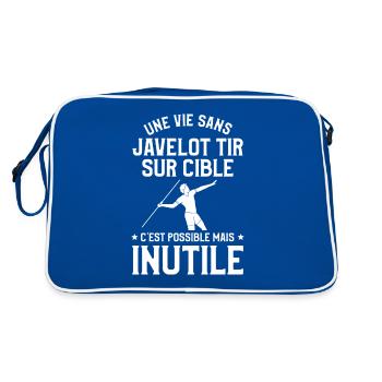 Une Vie Sans Javelot Tir Sur Cible C'est Possible - Sac Retro - bleu/blanc - Dos