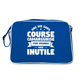 Une Vie Sans Course Camarguaise C'est Possible - Sac Retro - bleu/blanc - Dos