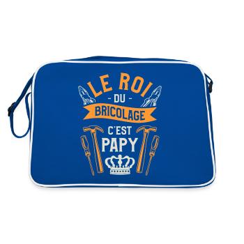 Le Roi Du Bricolage C'est Papy Bricolage Bricoleur - Sac Retro - bleu/blanc - Dos