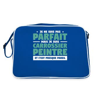 Je Ne Suis Pas Parfait Mais Je Suis Carrossier - Sac Retro - bleu/blanc - Dos