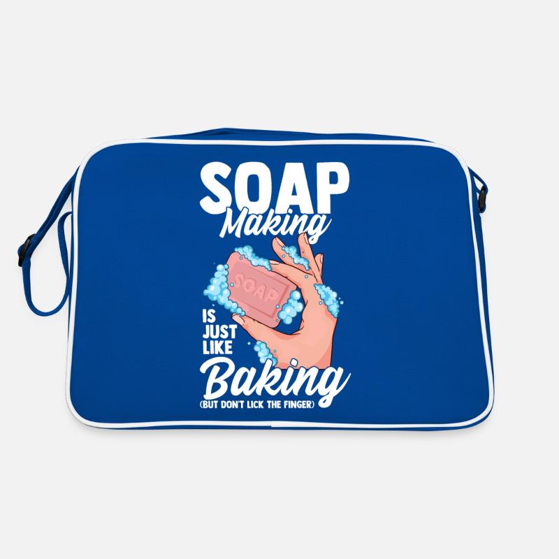 Soap Making Like Backing Don't Lick Finger Soap Retro Bag