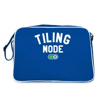 Tiling Mode On Tilers Tile Tiler - Retro Bag - blue/white - Back
