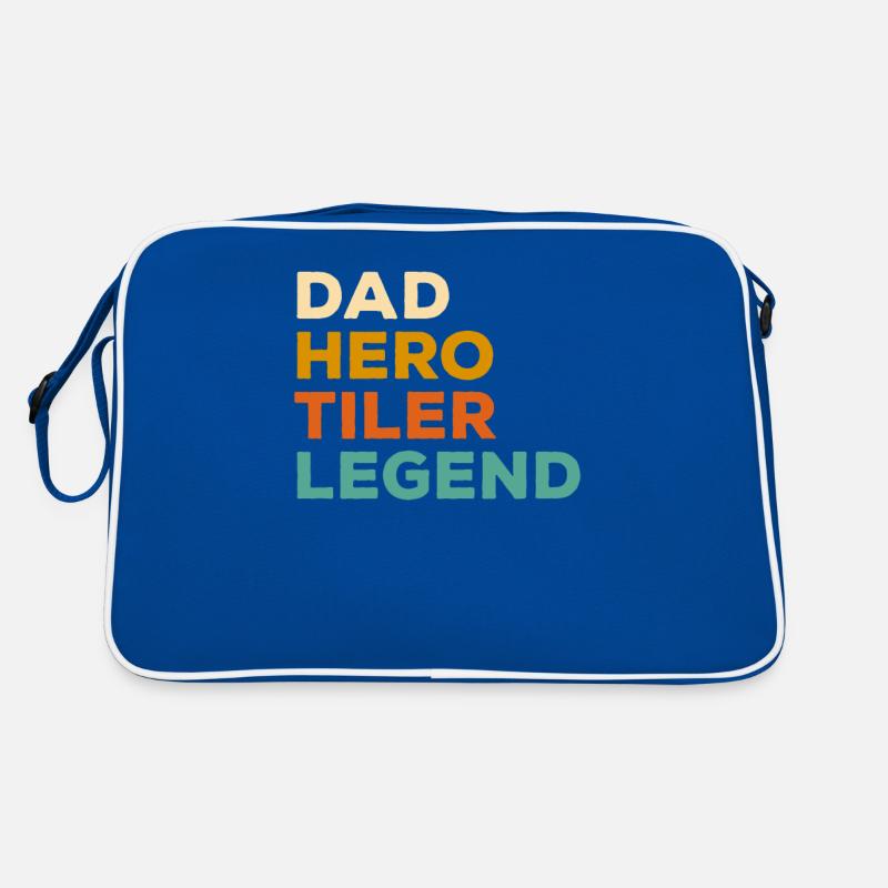 Dad Hero Tiler Legend Tiling Tilers Retro Bag
