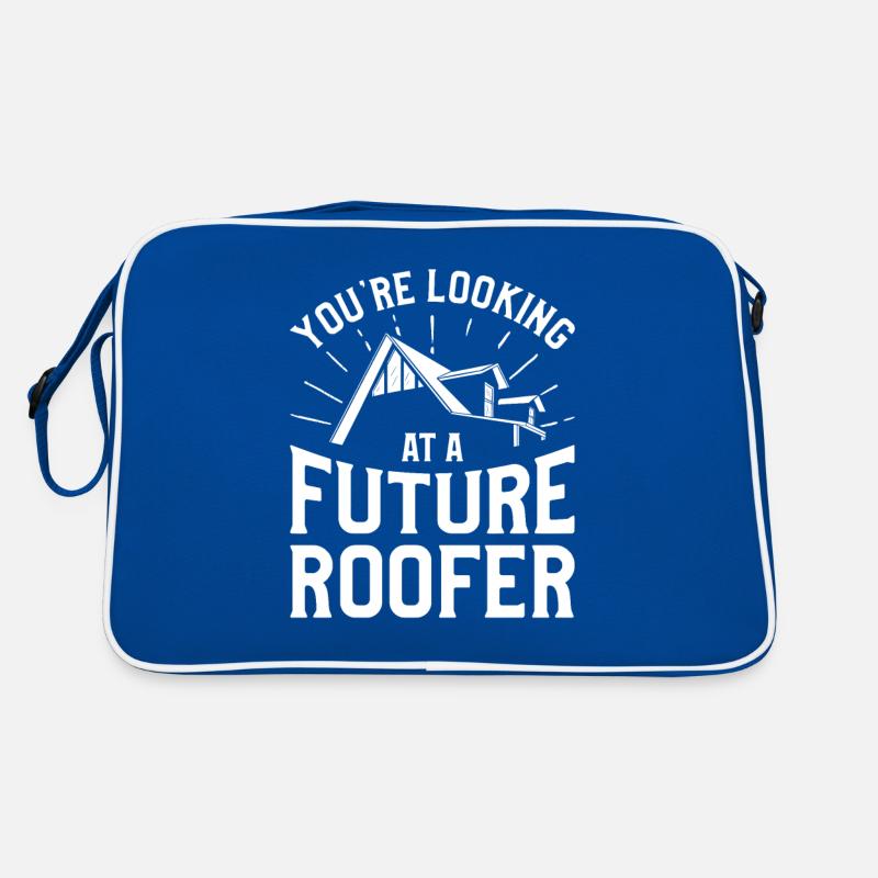 Sie sehen einen zukünftigen Dachdecker Dachdecker Retro Tasche