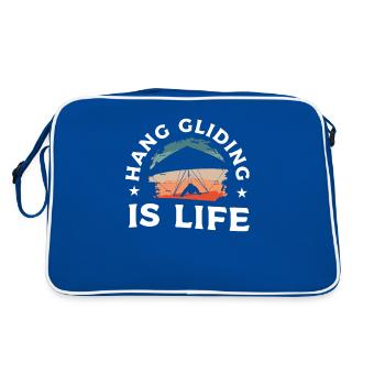 Hang Gliding Is Life Hang Glider Gliders - Retro Bag - blue/white - Back