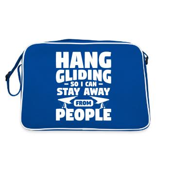 Hang Gliding So I Can Stay Away From People Glider - Retro Bag - blue/white - Back