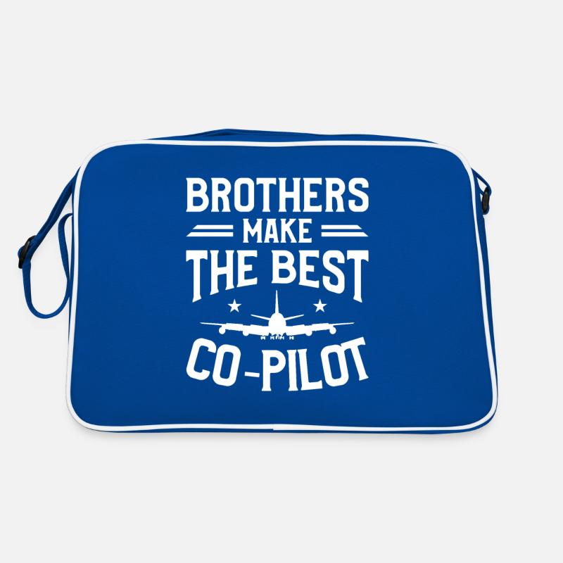Brüder sind der beste Co-Pilot in der Luftfahrt Retro Tasche