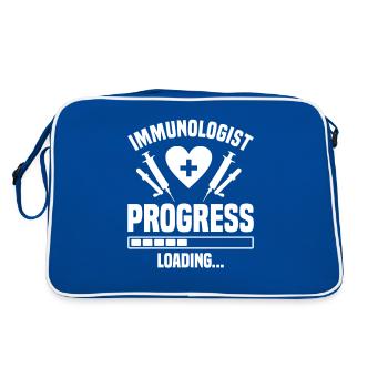 Immunologist In Progress Loading Immunology - Retro Bag - blue/white - Back