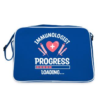 Immunologist In Progress Loading Immunology - Retro Bag - blue/white - Back