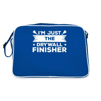 Je suis juste le finisseur de cloisons sèches Cloison sèche Cloison sèche - Sac Retro - bleu/blanc - Dos