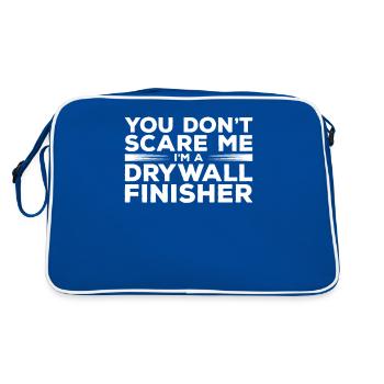 Tu ne me fais pas peur, je suis un finisseur de cloisons sèches - Sac Retro - bleu/blanc - Dos