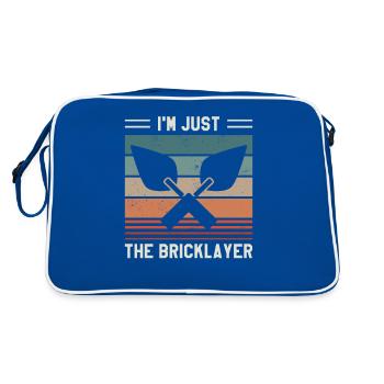 Je ne suis que le maçon - Sac Retro - bleu/blanc - Dos