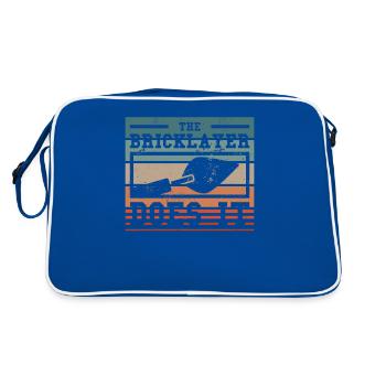 Le maçon le fait maçon maçon maçon - Sac Retro - bleu/blanc - Dos