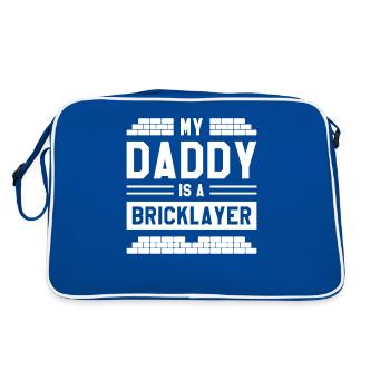 Mon papa est maçon maçon maçon maçon - Sac Retro - bleu/blanc - Dos