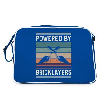 Propulsé par Bricklayers Maçon maçon - Sac Retro - bleu/blanc - Dos