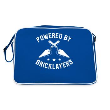 Propulsé par Bricklayers Maçon maçon - Sac Retro - bleu/blanc - Dos