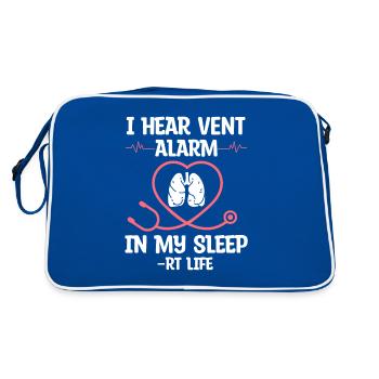 I Alarme d’évent cardiaque dans mon sommeil RT Life Respiratoire - Sac Retro - bleu/blanc - Dos
