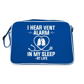 I Alarme d’évent cardiaque dans mon sommeil RT Life Respiratoire - Sac Retro - bleu/blanc - Dos