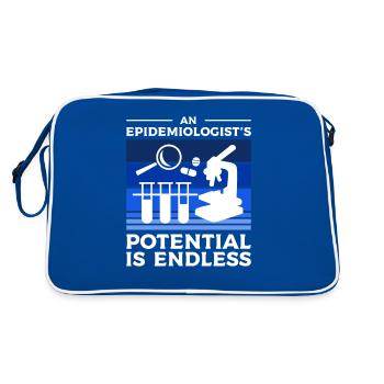 An Epidemiologist's Potential Is Endless - Retro Bag - blue/white - Back