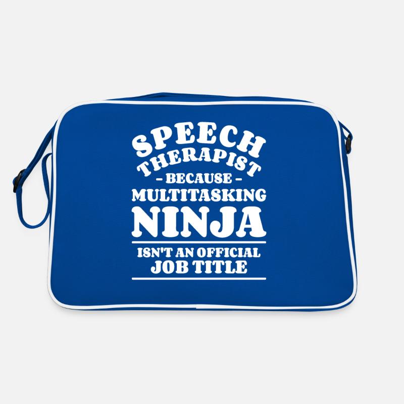 Logopäde, weil Multitasking Ninja SLPA Retro Tasche