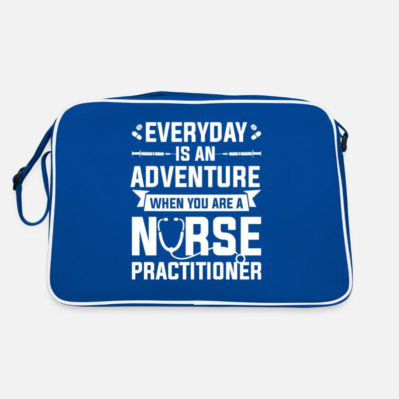 Jeder Tag ist ein Abenteuer, wenn Sie eine Krankenschwester sind Retro Tasche