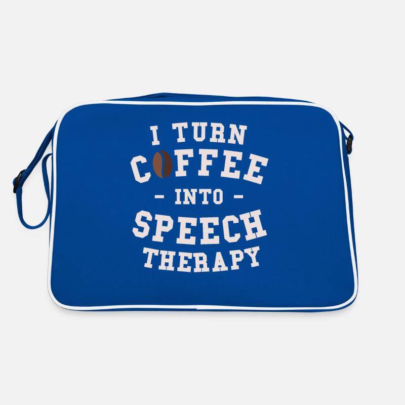 I Turn Coffee Into Speech Therapy SLP Retro Bag
