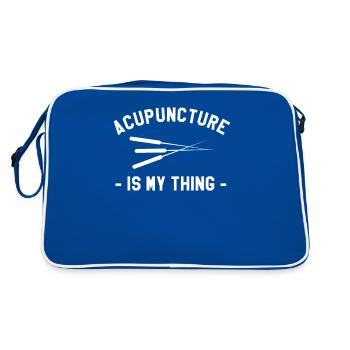 L’acupuncture, c’est mon truc : l’acupuncteur - Sac Retro - bleu/blanc - Dos
