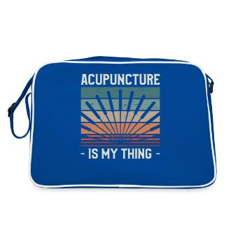 L’acupuncture est mon truc Acupuncteur - Sac Retro - bleu/blanc - Dos
