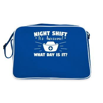 I'm The Crazy Rehab Nurse They Warned You About RN - Sac Retro - bleu/blanc - Dos