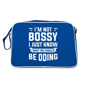 I'm The Crazy Rehab Nurse They Warned You About RN - Sac Retro - bleu/blanc - Dos