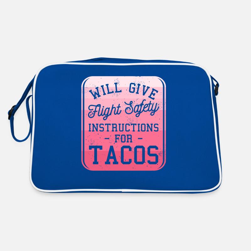 Donnera des instructions de sécurité de vol pour les tacos Sac Retro