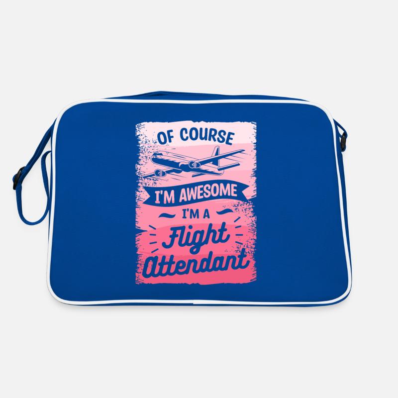 Of Course I'm Awesome I'm A Flight Attendant Retro Bag
